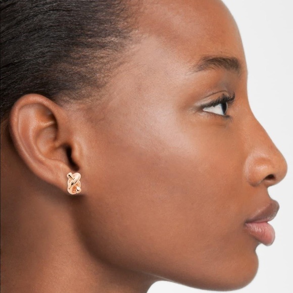 Kate Spade ♠️ Sailor knot earrings in rose gold - Picture 2 of 5